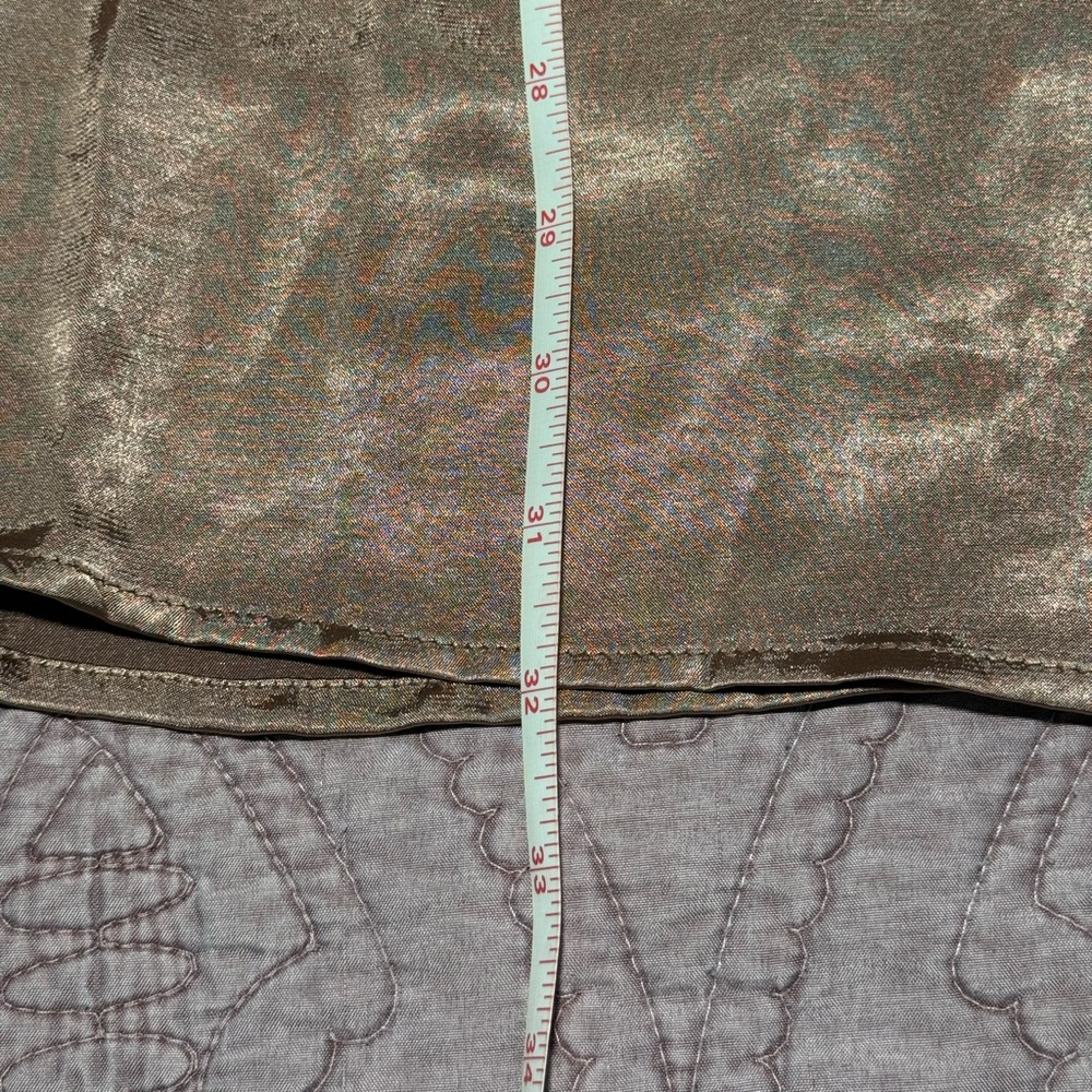 Elegant Metallic Long Sleeve Dress - Picture 10 of 15
